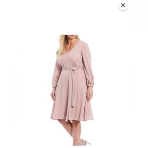 NEW Jessica Howard Blush Sparkly Tie waist Dress! 6P